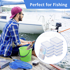 4 решетка пластиковый контейнер для хранения с откидной крышкой&nbsp;CON-WH0107-17