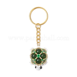 Handgefertigte Glasperlen & malaysische Jade&nbsp;KEYC-MZ00024