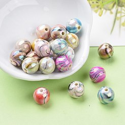 AB Цвет волна печатные акриловые бусины&nbsp;MACR-Q151A-M