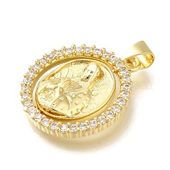 Реечное покрытие латунь с подвесками из кубического циркония&nbsp;KK-Z086-33G-12