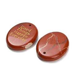 Natürliche rote Jaspis Anhänger&nbsp;G-K353-06H