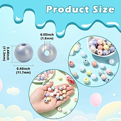 100 шт. окрашенные распылением смоляные бусины&nbsp;RESI-CJ0005-04