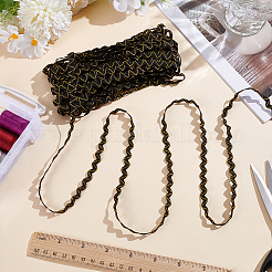 15 ярд полиэстерового кружева для отделки шитья&nbsp;OCOR-WH0070-174