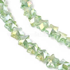 Гальванизируйте прозрачное стекло бисер нитей EGLA-U004-03A-AB02