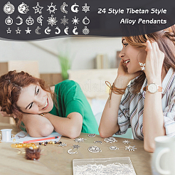 Подвески из сплава в тибетском стиле&nbsp;TIBEP-FG0001-07