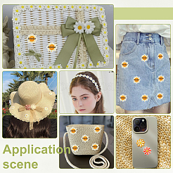 Солнце со словом «Бог — это хорошо» нашивки из полиэстера на одежду&nbsp;PATC-WH0816-022