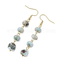 Ohrhänger aus natürlichem Larimar&nbsp;EJEW-JE07529
