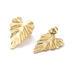 Серьги-гвоздики из нержавеющей стали 304 с ионным покрытием (IP) EJEW-Z022-21G