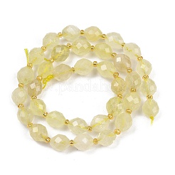 Естественный лимонный кварц нитей бисера G-N342-149I-23