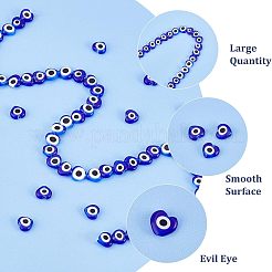2 нити бусины ручной работы от сглаза лэмпворк нити LAMP-FH0001-08B