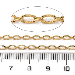 Латунные текстурированные овальные звенья цепи CHC-H113-16G