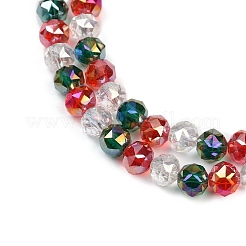 Стеклянные бусины с гальваническим покрытием &nbsp;EGLA-D300-04-8mm