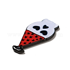 ハロウィンプリントアクリルパーツ  スカル模様  39x21x2.5mm  穴：1.8mm&nbsp;MACR-G060-02E