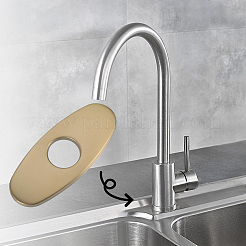 Овальные заглушки для отверстий под смесители из нержавеющей стали STAS-WH20001-18A-G