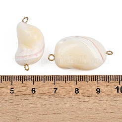 Подвески-соединители из натуральных ракушек&nbsp;STAS-D378-29G