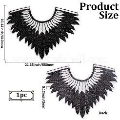 Отделка воротника из полиэстера с компьютерной вышивкой&nbsp;DIY-WH20002-206A