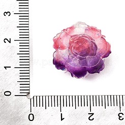 Cabochons en résine opaque bicolore et poudre pailletée&nbsp;RE-CBA7537-04B