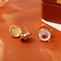 Латунные микро проложить серьги обруча кубического циркония&nbsp;FS-WG3CB04-01