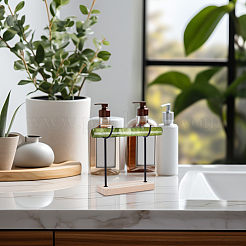 Подставки для палочек из сплава кристаллов с деревянным основанием&nbsp;BDIS-WH0014-07C-EB