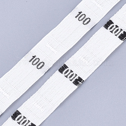 Etiquetas de talla de ropa (100), Accesorios de la ropa, etiquetas de tamaño, blanco, 12.5mm, aproximamente 10000 unidades / bolsa