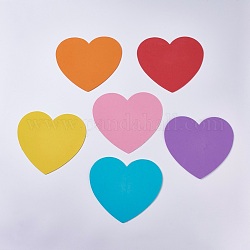 Decorazioni cuore di schiuma, per la decorazione della festa, colore misto, 12.7x14.3x0.15cm, 6colours / set, 24 pc / set