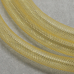 Plastic Net Thread Cord, Pale Goldenrod, 16mm, 28Yards