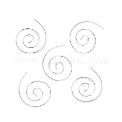 Edelstahl-Spiralkabel-Stricknadeln, Schalnadel, handgemachtes Strickdekorationswerkzeug, Silber, 40 mm