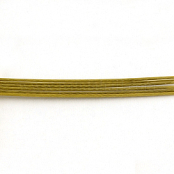 Tiger Tail Wire, Nylon-coated 201 Stainless Steel, Dark Goldenrod, 24 Gauge, 0.5mm, about 4921.25 Feet(1500m)/1000g
