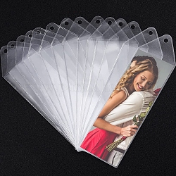 Transparente PVC-Lesezeichenhülle, Fotorahmen aus Vinyl, Halter für Bildstreifen, Lesezeichen-Abdeckung, für DIY-Hochzeitsbevorzugung, Buchmarker Handwerk, Pfeilform, Transparent, 200x58 mm
