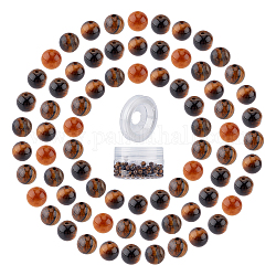 Ensembles de fabrication de bracelets stretch SunnyClue DIY, inclure des perles rondes en oeil de tigre naturel, Fil cristal, fil élastique, perles: 6~6.5 mm, Trou: 0.8~1mm, 200 pcs / boîte