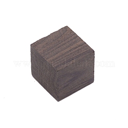Bloques de construcción de diy para niños de madera de pino, para juguetes de aprendizaje y educación, cuadrado, gris, 3~3.1x3~3.1x3~3.05 cm