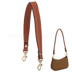 Кожаные ремни для сумок, с поворотными застежками сплава, цвет охры, 50.5x1.5~2.7 см