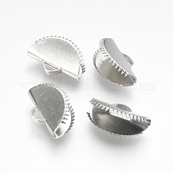 Железо лента обжима концов, вентилятор, платина, 10x15 мм, отверстие : 1.5x3 мм