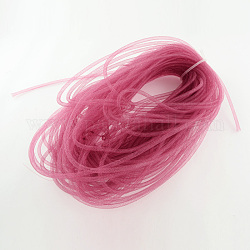 Пластиковый сетчатый шнур, средне фиолетовый красный, 8 мм, 30 ярдов