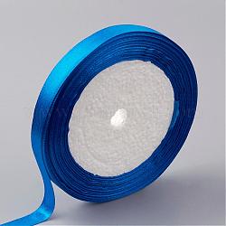 Valentinstag Geschenkboxen Pakete einseitiges Satinband, Polyesterband, Blau, 1-1/2 Zoll (37 mm)