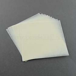 Ironing Paper used for DIY Fuse Beads, Light Goldenrod Yellow, 150x150mm