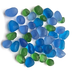 Украшение стеклянного дисплея серии Ocean, nuggest, зелёные, 30~80 мм, 20 шт / пакет
