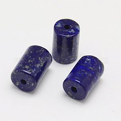 Natural Lapis Lazuli Beads, Column, Midnight Blue, 12x8mm, Hole: 2mm