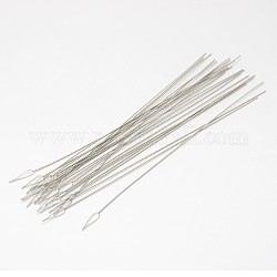 Stainless Steel Knitting Needles, Stainless Steel Color, 150x0.6mm, Pin: 0.6mm, about 5pcs/bag