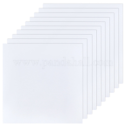 Olycraft 10 Blatt weiße ABS-Kunststoffplatte, 200x200x0.5 mm ABS-Kunststoffplatten, Hartplastikplatte für Architekturmodelle, Sandtisch, Baumodell, Materialzubehör