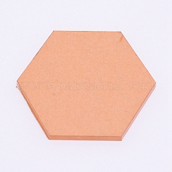 Acryl transparente Druckplatte, Hexagon, Transparent, 69x79.5x5 mm