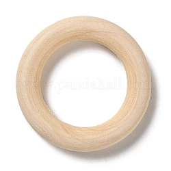 Unfertige Holzverbindungsringe, Makramee-Holzringe, Runde, rauchig, 34x6 mm, Innendurchmesser: 23 mm