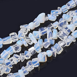 Chapelets de perles d'opalite, puce, 6~20x4~8x1.5~8mm, Trou: 1mm, Environ 209 pcs/chapelet, 35.1 pouce