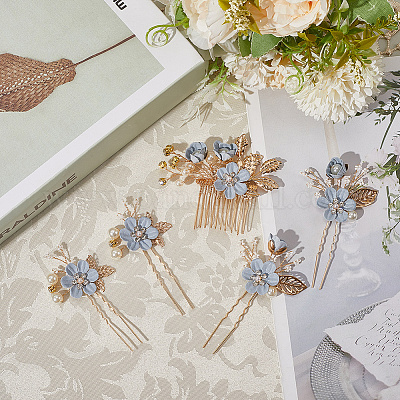 Набор заколок для волос из пластика OHAR-WH20020-04C-1