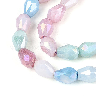 Антикоррозийные гальванические стеклянные бусины GLAA-T025-13A-02-1