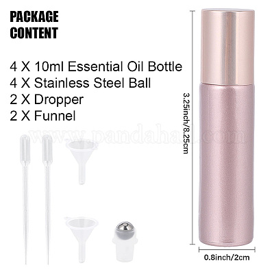 4 шт. стеклянные флаконы-роллер для эфирных масел MRMJ-DJ0001-38-1