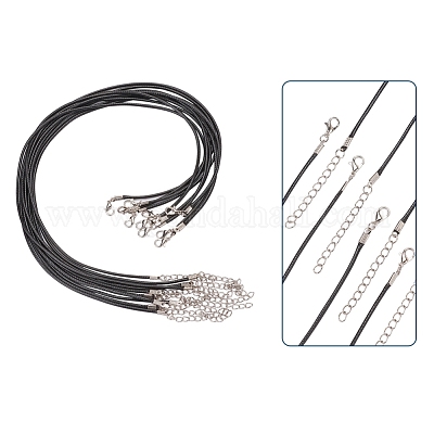 Вощеный шнур ожерелье материалы X-NCOR-T001-01-1