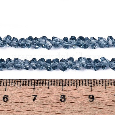 Прозрачные стеклянные бусины GLAA-N018-4mm-29-1