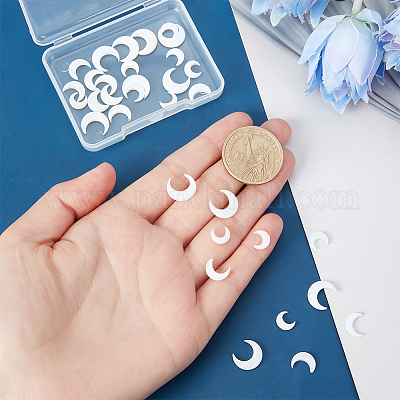 30 шт. 3 стиля натуральных пресноводных ракушек-кабошонов SHEL-PH0001-36-1