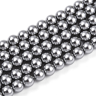 Выпечка из окрашенного перламутрового стекла жемчужные бусинки HY-N002-4mm-A01-1